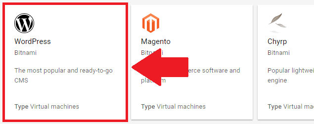 setup and install wordpress on google cloud bitnami