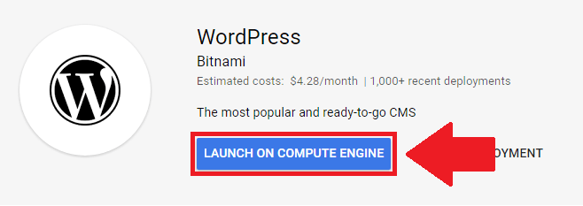 setup and install wordpress on google cloud launch on compute engine