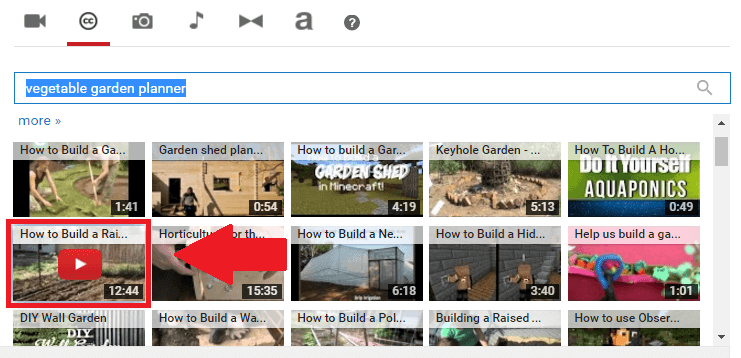 Add a youtube video to your library