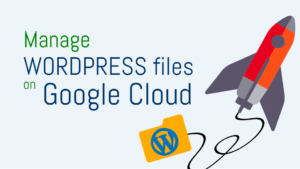 manage wordpress files on google cloud