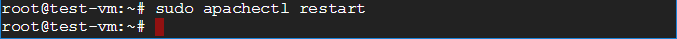 linux commands with examples restart apache server
