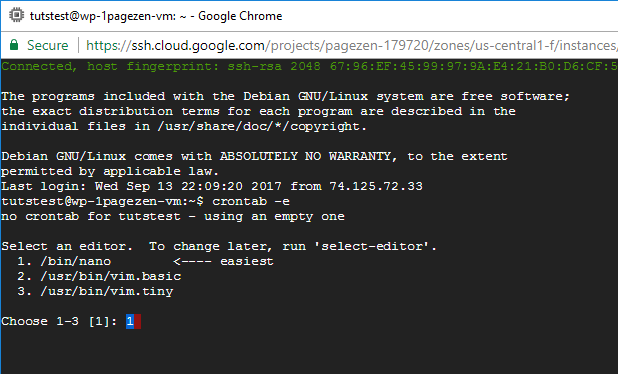 ssl certificate setup wordpress google cloud click to deploy