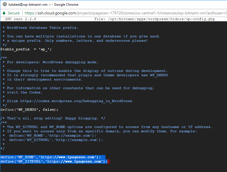 Free Ssl Certificate Setup For Wordpress On Google Cloud Bitnami