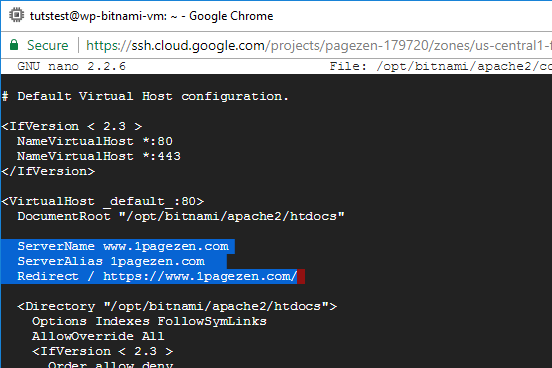 Free Ssl Certificate Setup For Wordpress On Google Cloud Bitnami