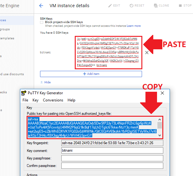 access phpmyadmin ssh tunnel paste ssh public key
