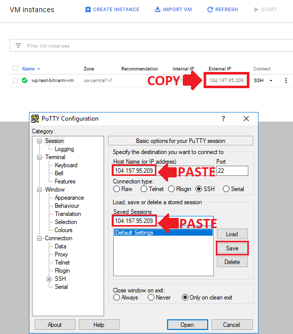 access phpmyadmin ssh tunnel copy ip address