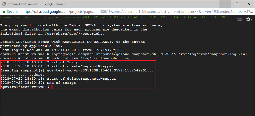 automatic backups wordpress google cloud