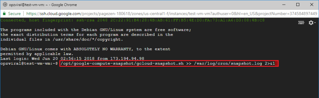 automatic backups google cloud