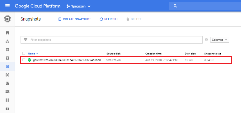 automatic backups google cloud view backup files