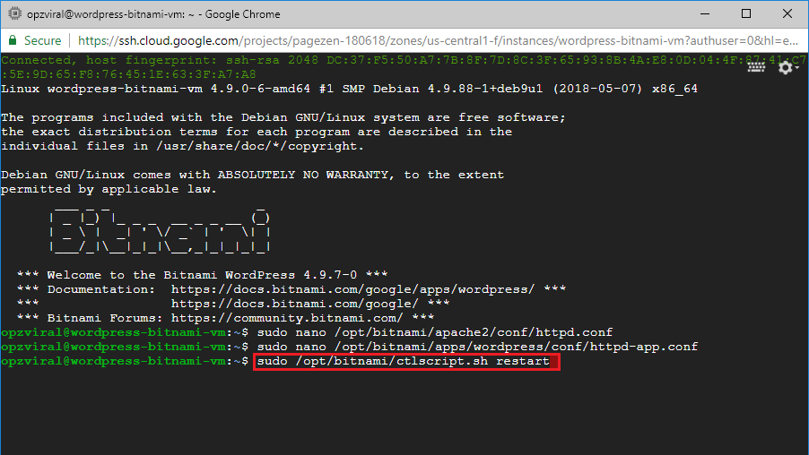 add expires headers wordpress on google cloud bitnami