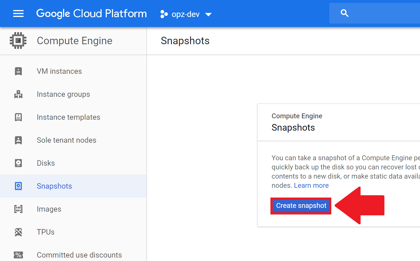 backup and restore websites on google cloud